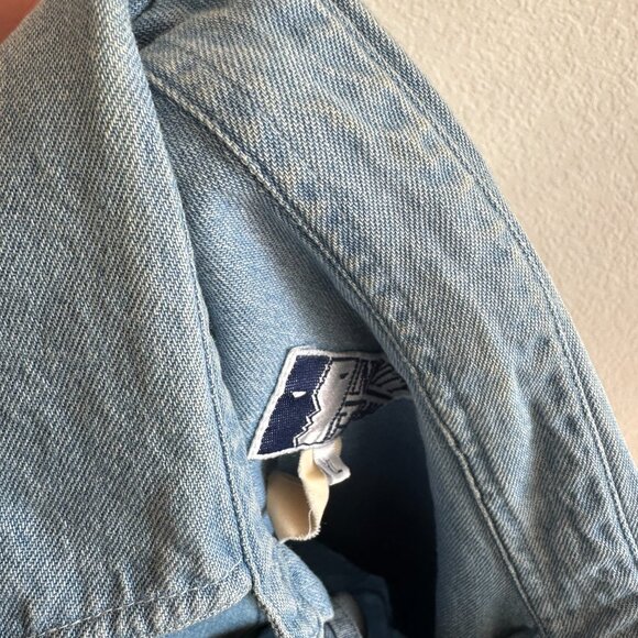 Infinity Fashions Studded Light Wash Denim Button-Down Shirt – XL – 100% Cotton - Picture 8 of 8